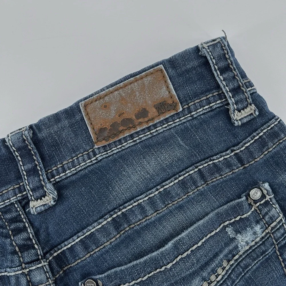 BKE Payton Low Rise Bootcut‎ Jeans Womens 30x33.5 Y2K Buckle Denim Flare Leg